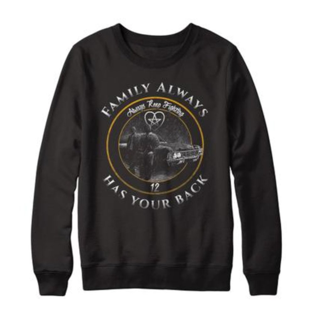 Supernatural Crewneck Black Sweater
